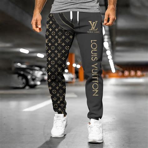 supreme louis vuitton pants black|Louis Vuitton sweatpants.